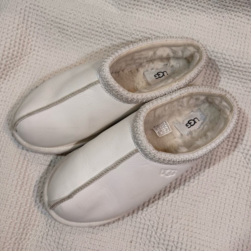UGG Classic White Tasman Sugarsole Men’s Slipper Leather Size 11